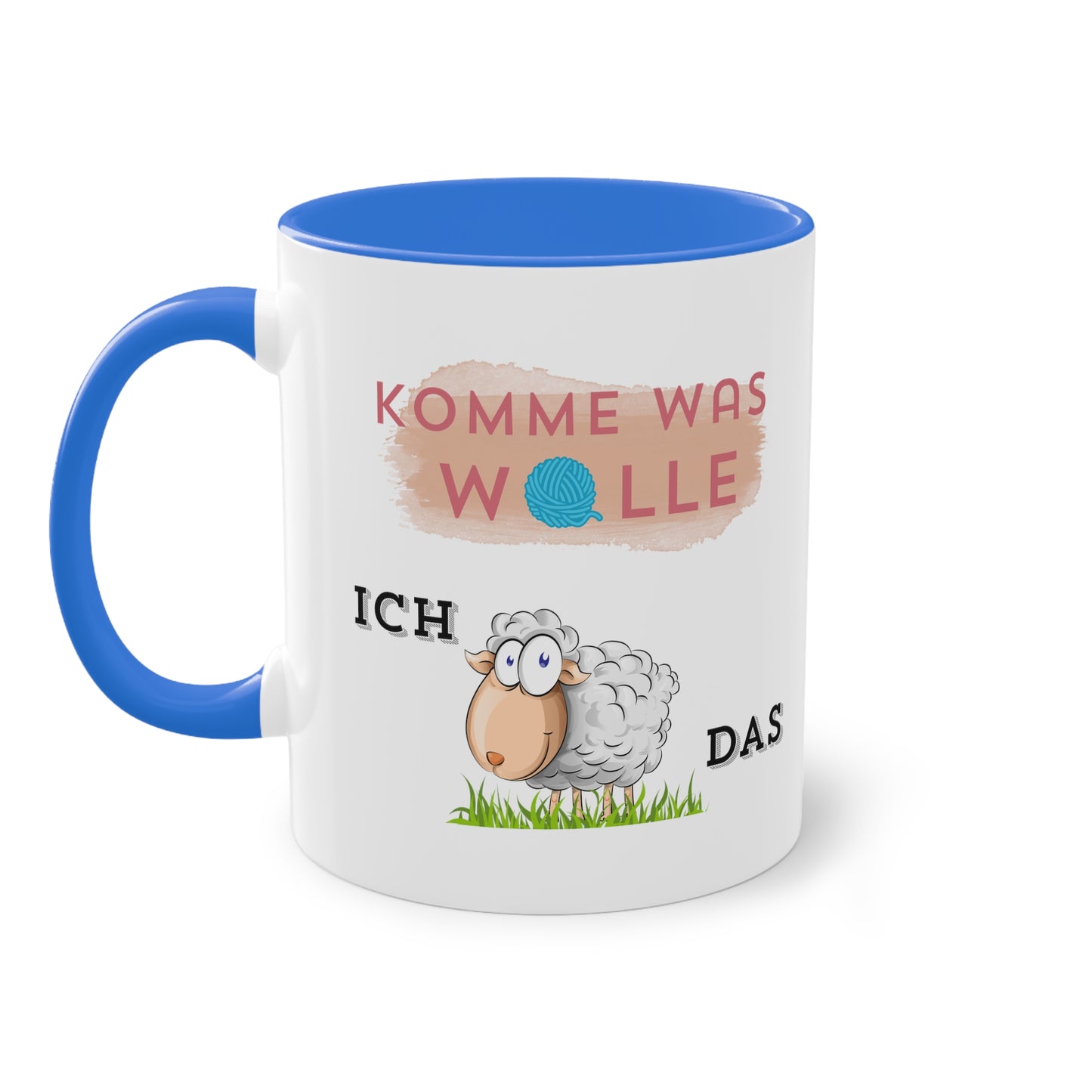 Komme was Wolle ich schaffe das - Zwei-Ton-Kaffeetasse