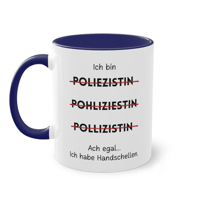 Ich bin Polizistin - Zwei-Ton-Tasse