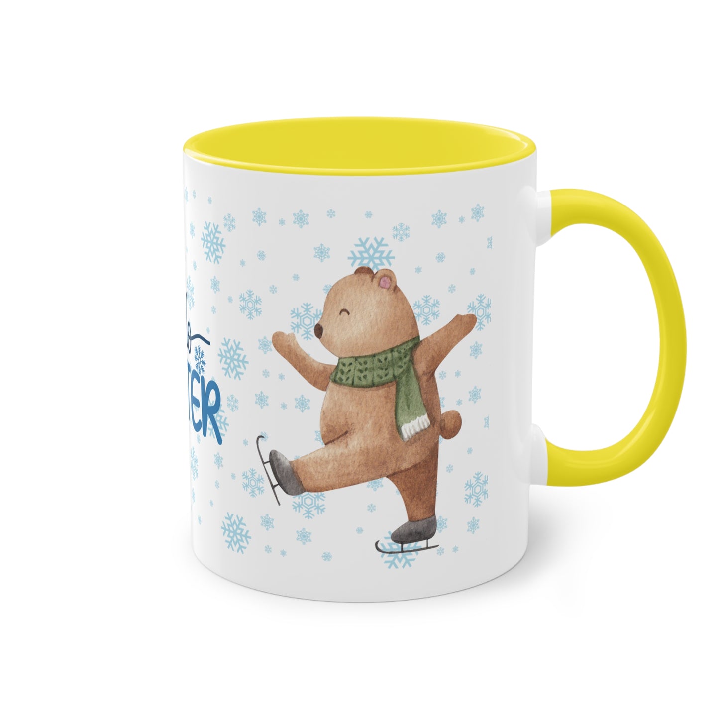 Hello Winter - Zwei-Ton-Kaffeetasse