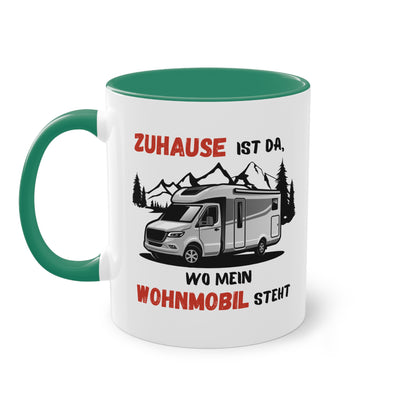 Zuhause ist da, wo mein Wohnmobil steht - Zwei-Ton-Tasse