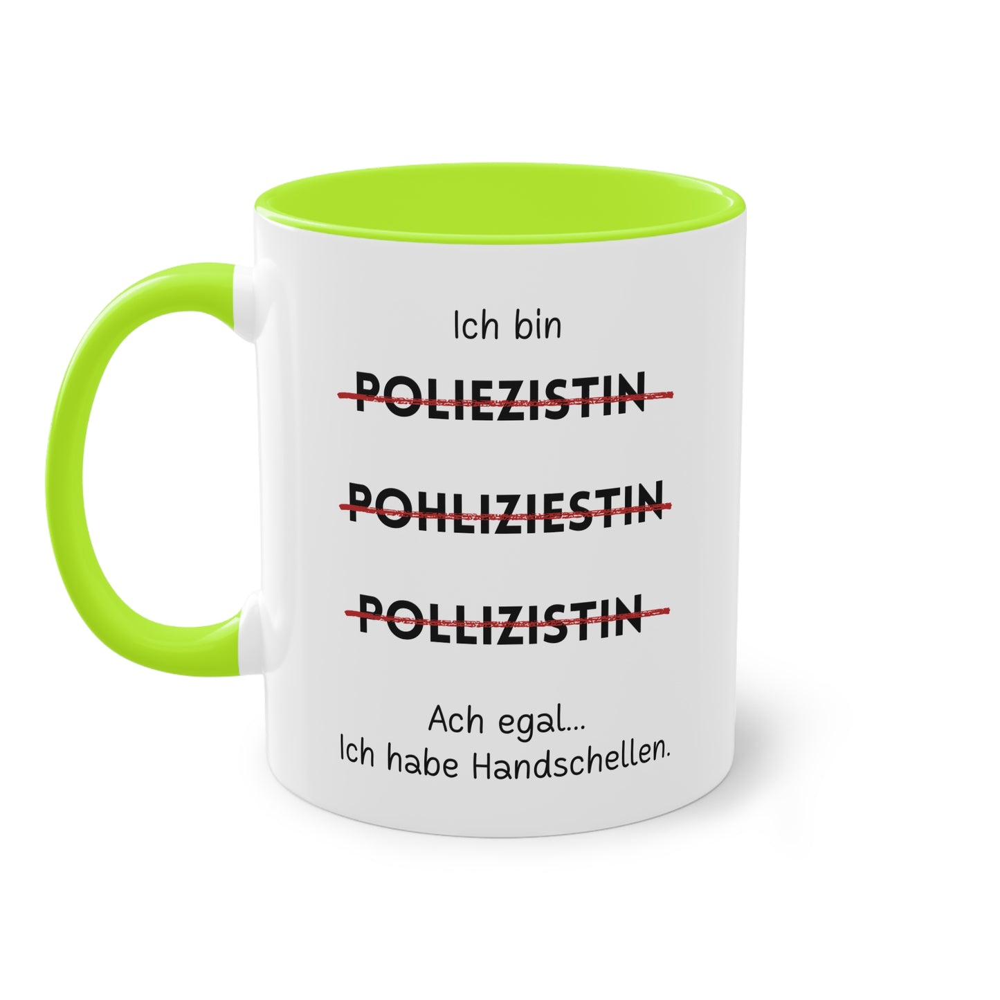 Ich bin Polizistin - Zwei-Ton-Tasse