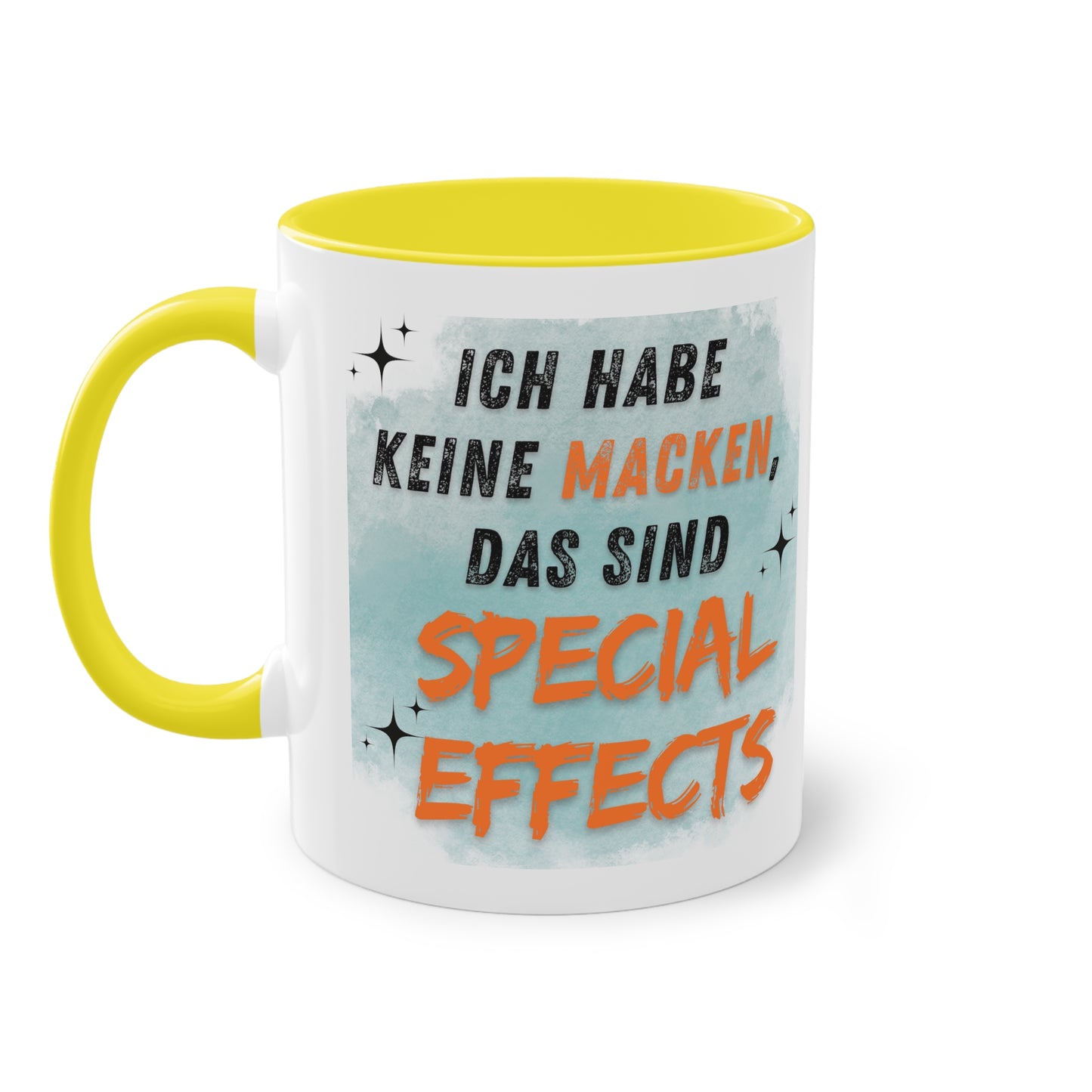 Ich habe keine Macken - Zwei-Ton-Kaffeetasse