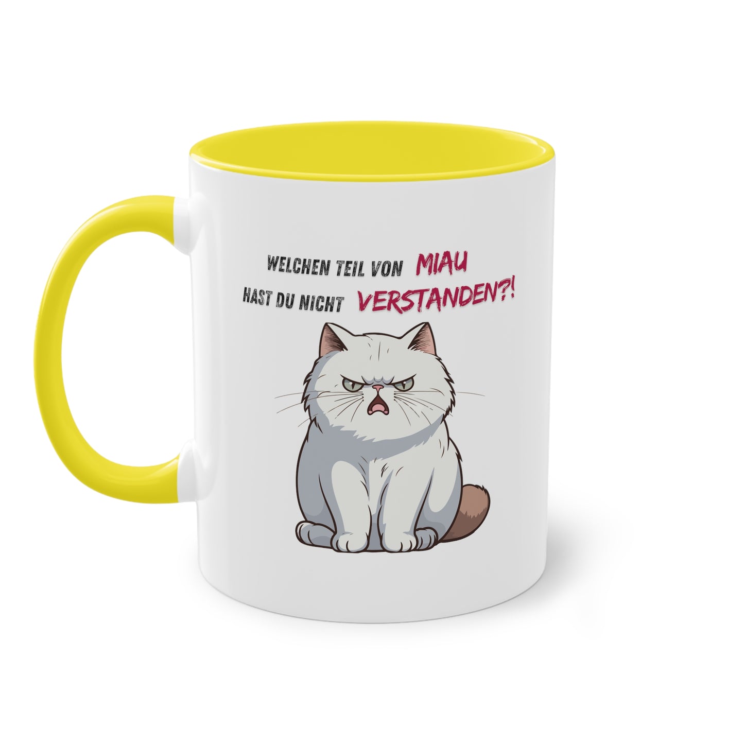 Welchen Teil von Miau - Zwei-Ton-Kaffeetasse