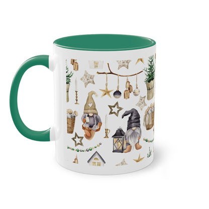 Weihnachtswichtel - Zwei-Ton-Kaffeetasse