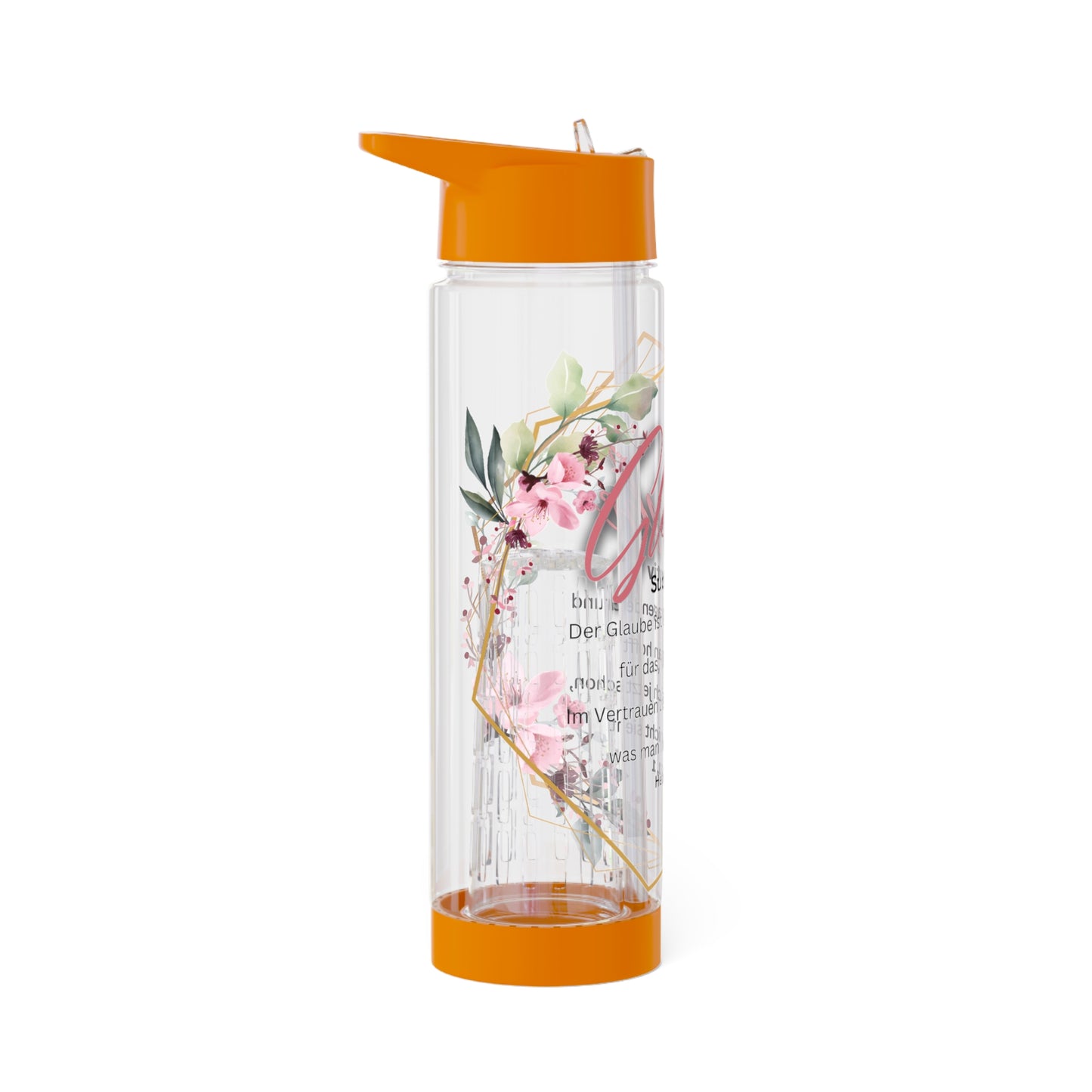 Glaube Substantiv (rosa) - Infuser-Wasserflasche