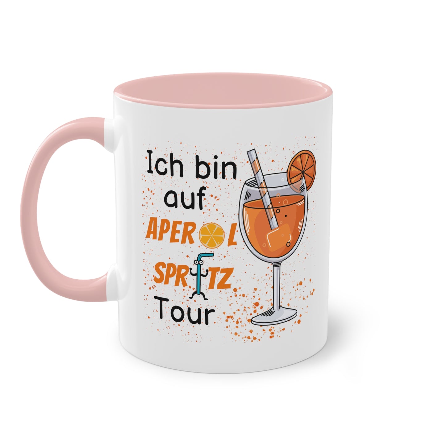 Ich bin auf Aperol Spritz Tour - Zwei-Ton-Kaffeetasse