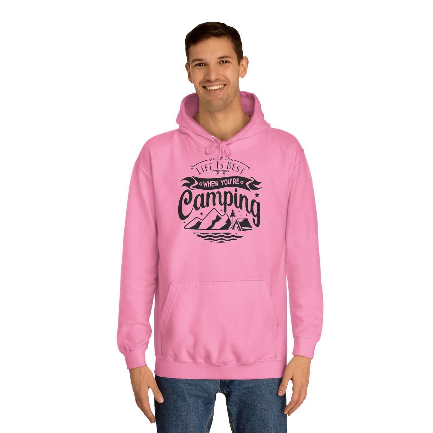 Unisex Hoodie - Life is best when you are camping (Das Leben ist besser wenn Du zeltest)