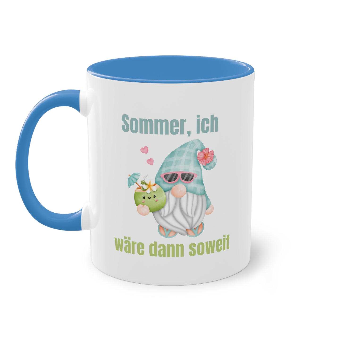 Sommer ich wäre dann soweit - Zwei-Ton-Kaffeetasse