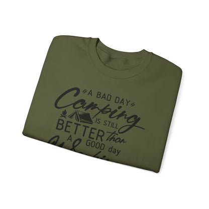 Unisex Sweatshirt - A bad day casmping is better than a good day working