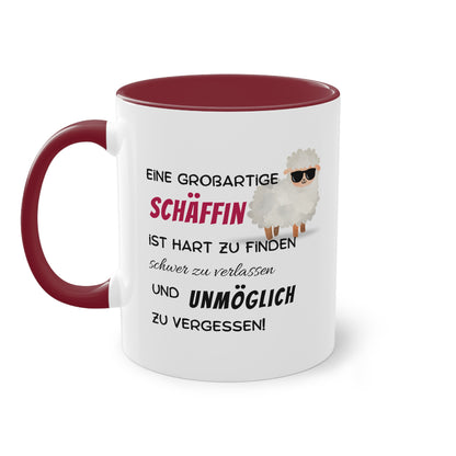 Eine großartige Schäffin ist hart zu finden, schwer zu verlassen und unmöglich zu vergessen - Zwei-Ton-Tasse
