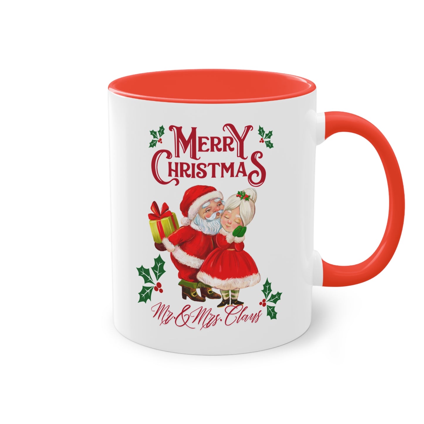 Merry Christmas Mr. & Mrs. Claus - Zwei-Ton-Kaffeetasse