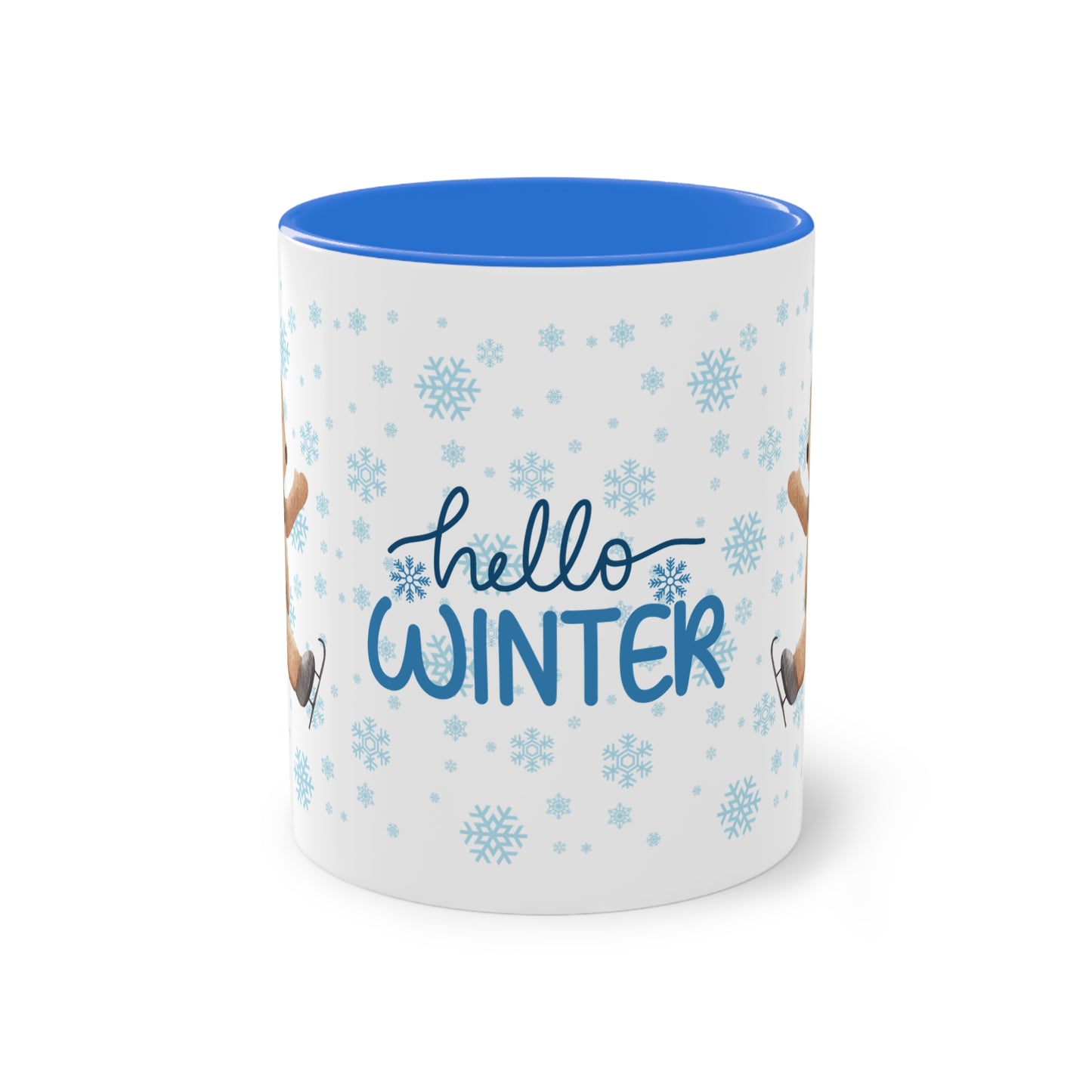 Hello Winter - Zwei-Ton-Kaffeetasse