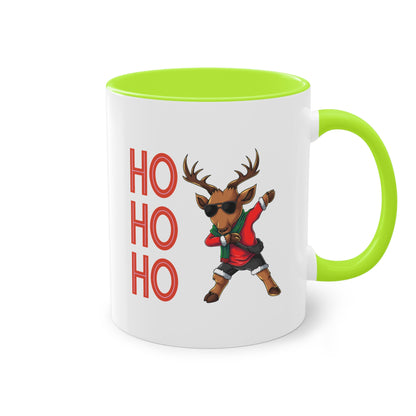 Ho ho ho Rentier  - Zwei-Ton-Kaffeetasse