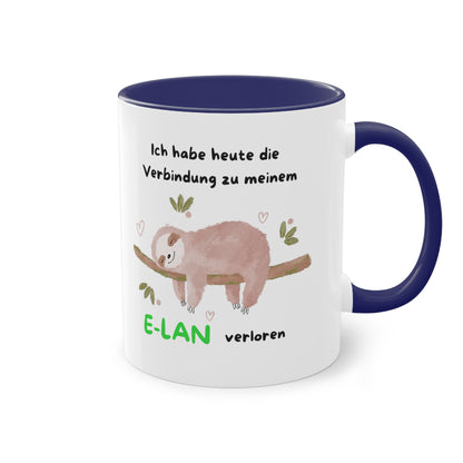 Ich habe heute die Verbindung zu meinem E-LAN verloren - Zwei-Ton-Kaffeetasse