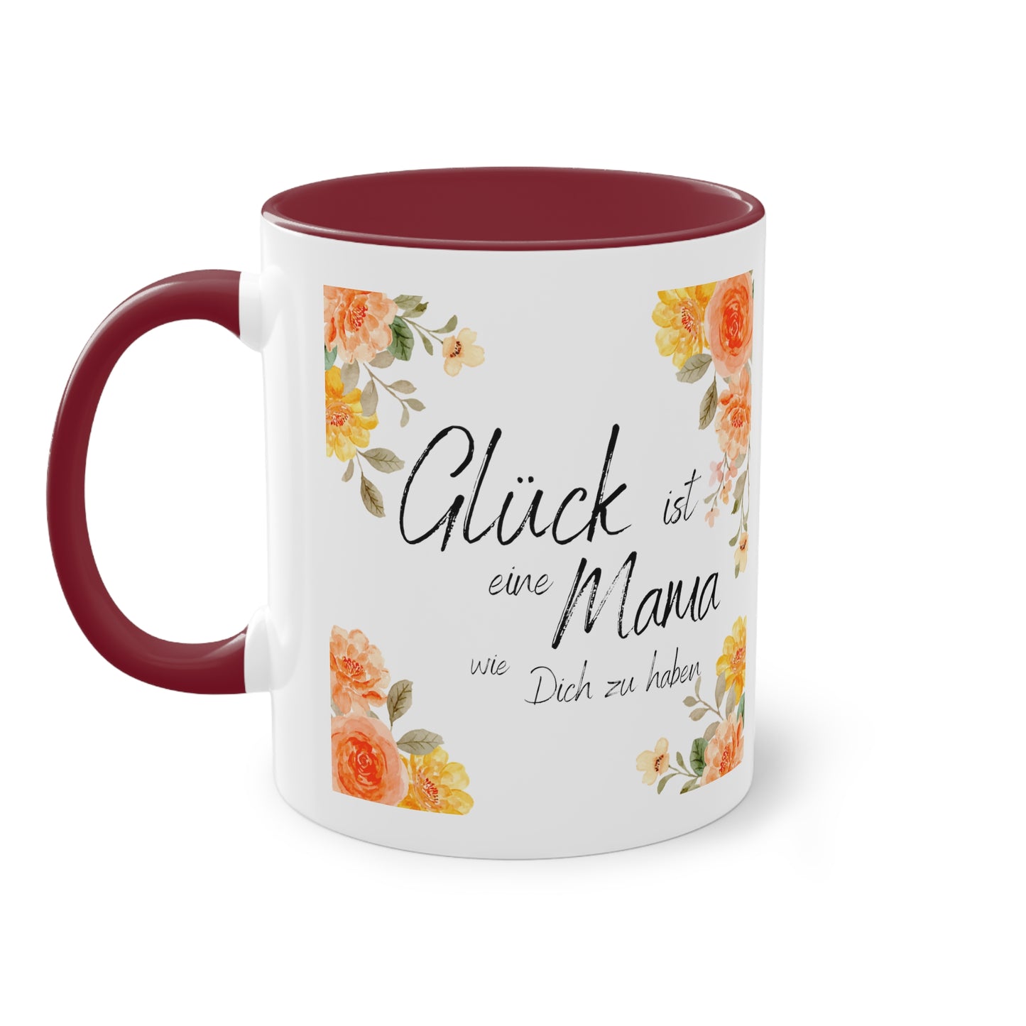 Glück ist eine Mama, wie Dich zu haben - Zwei-Ton-Kaffeetasse