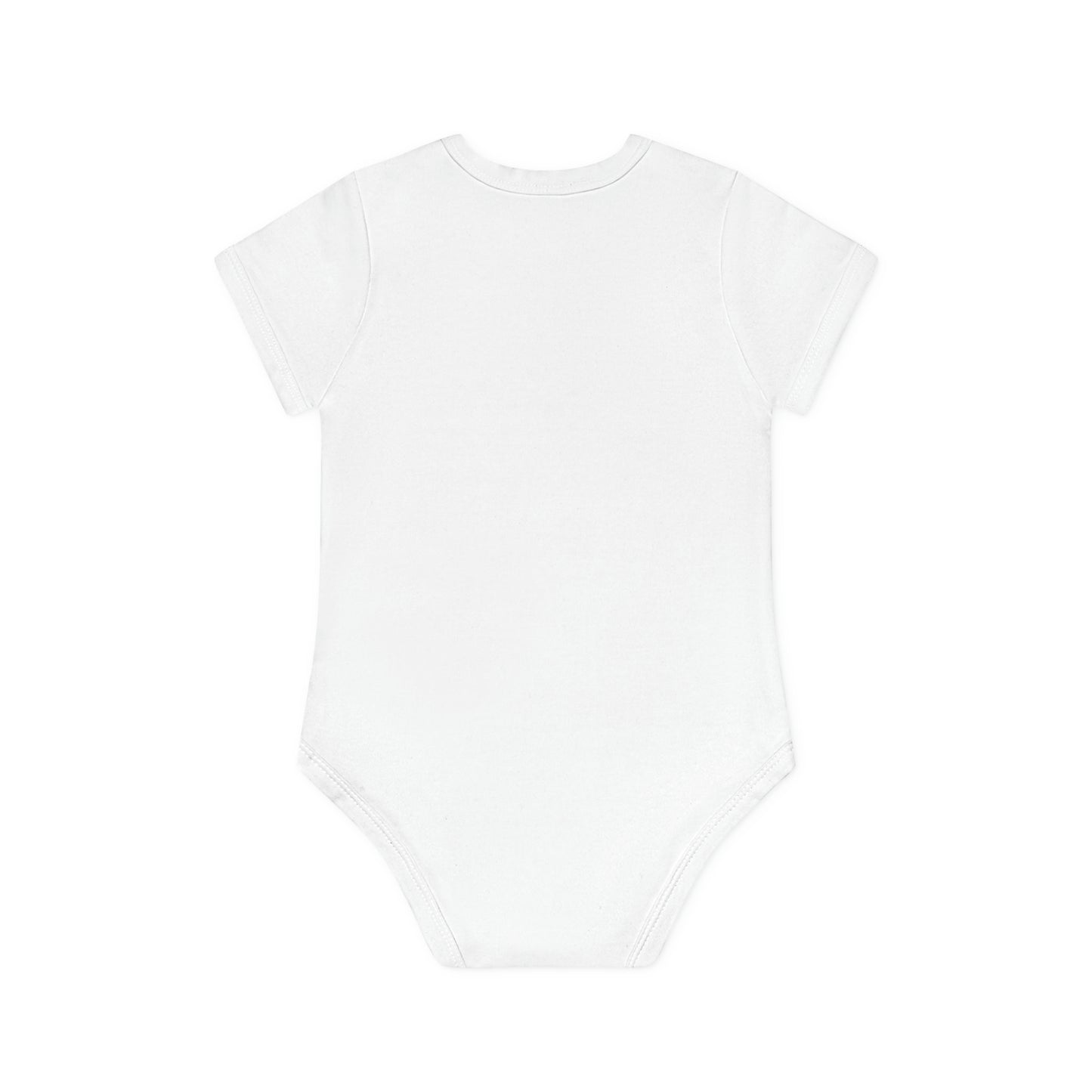 Short-sleeved organic bodysuits - born 2024 (elephant version 1)