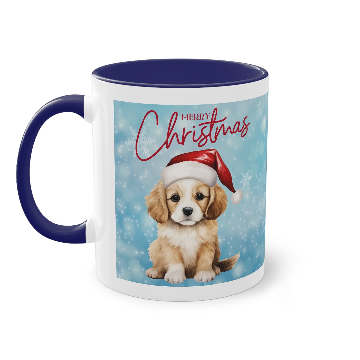 Hund Merry Christmas (5) - Zwei-Ton-Kaffeetasse