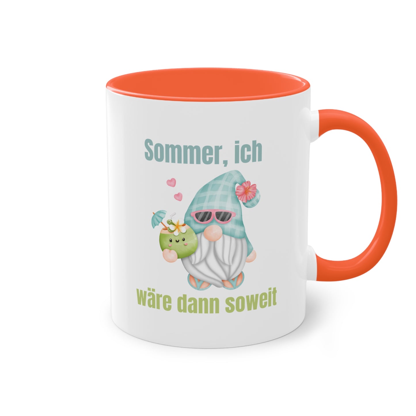 Sommer ich wäre dann soweit - Zwei-Ton-Kaffeetasse