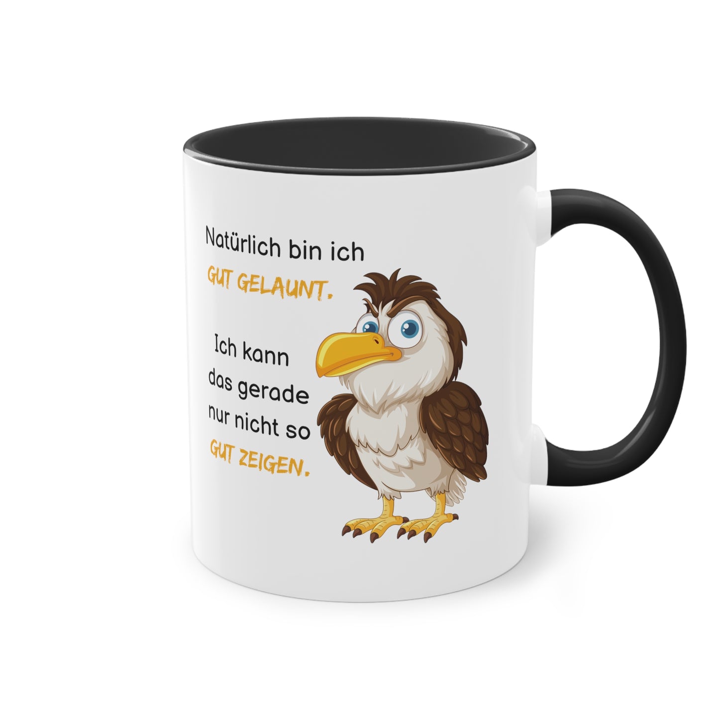 Natürlich bin ich gut gelaunt - Zwei-Ton-Kaffeetasse