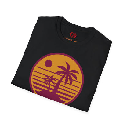 Sonne und Palmen - Unisex Softstyle T-Shirt