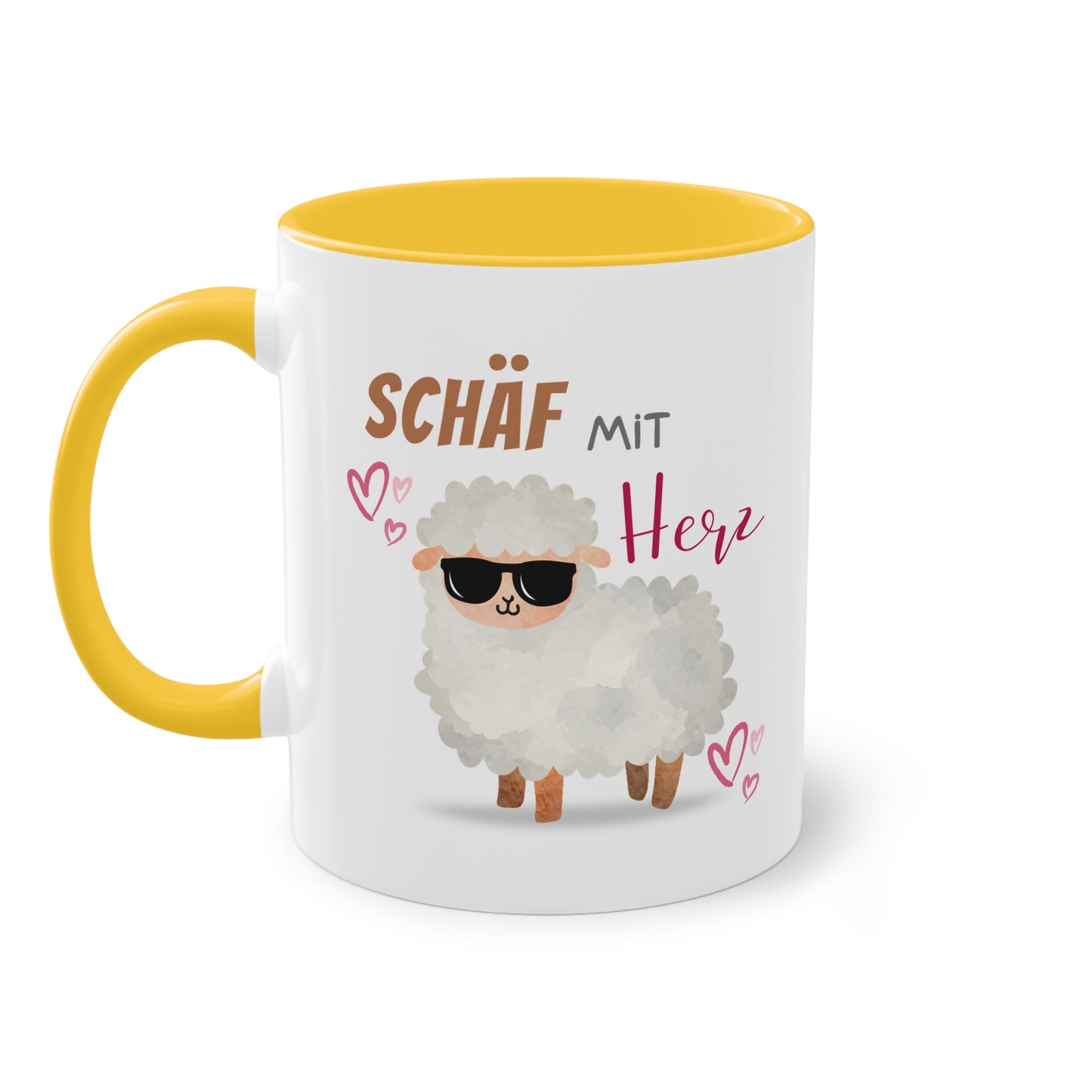 Schäf mit Herz - Zwei-Ton-Tasse