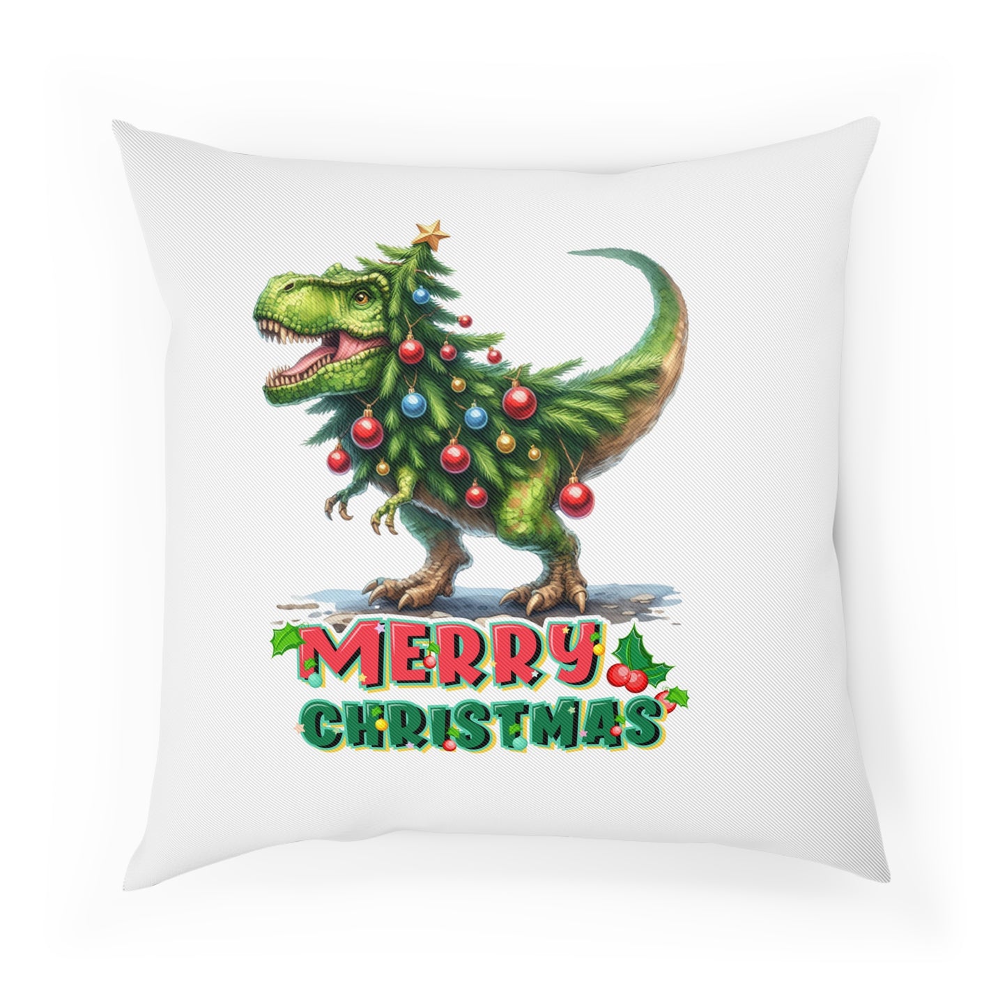 Merry Christmas T-Rex - Sofa-/Dekokissen