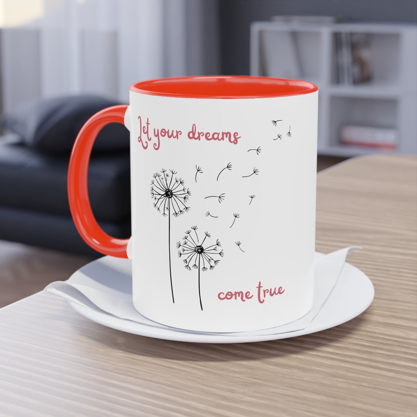 Let your dreams come true - Zwei-Ton-Kaffeetasse