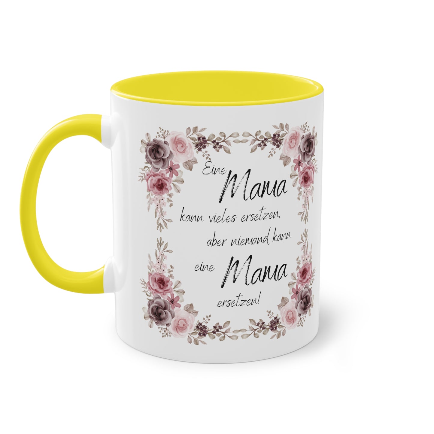 Eine Mama kann vieles ersetzen, aber niemand kann eine Mama ersetzen - Zwei-Ton-Kaffeetasse