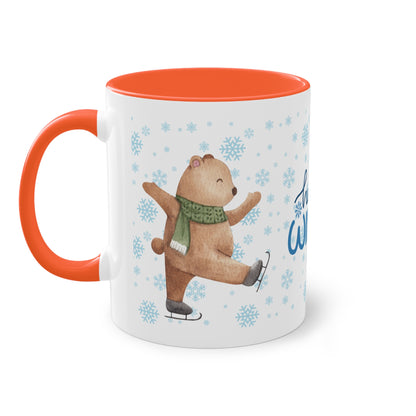 Hello Winter - Zwei-Ton-Kaffeetasse