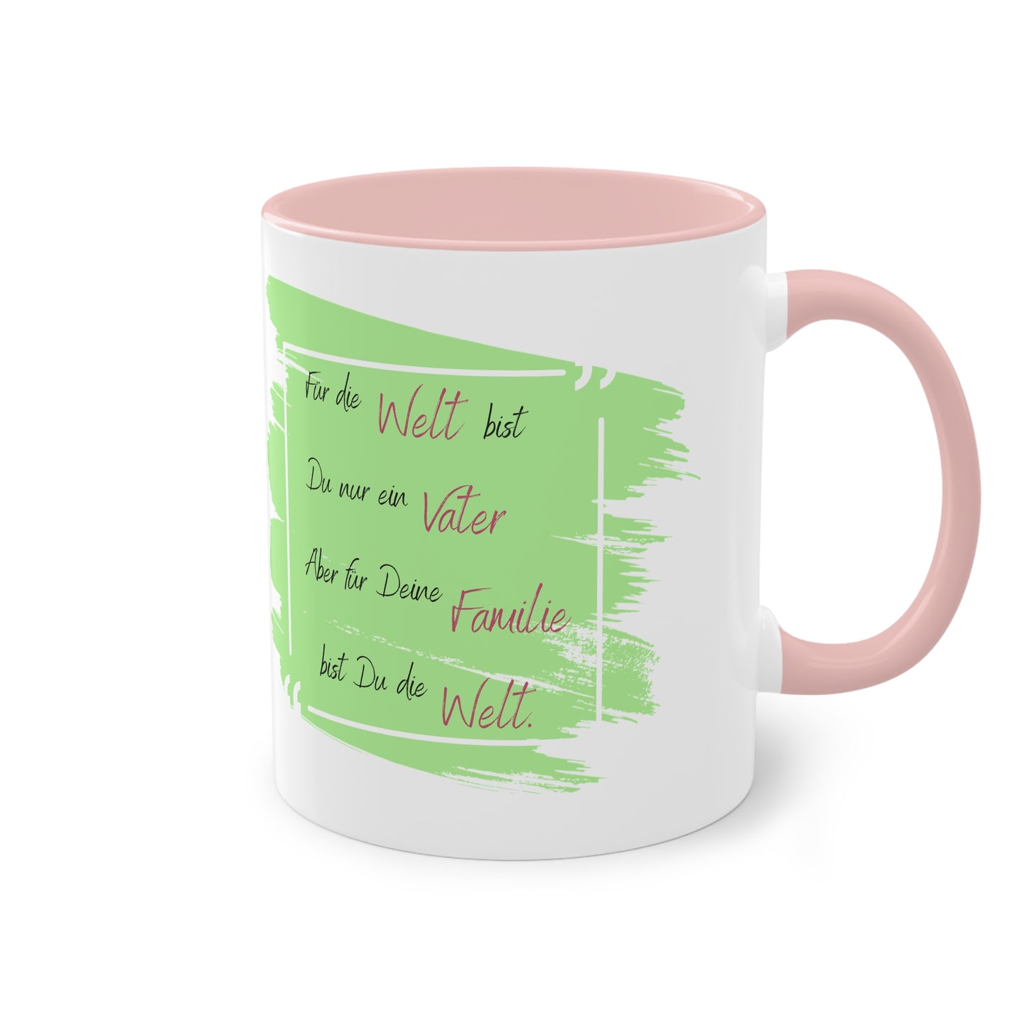 To the world you are just a father but to your family - two tone coffee mug