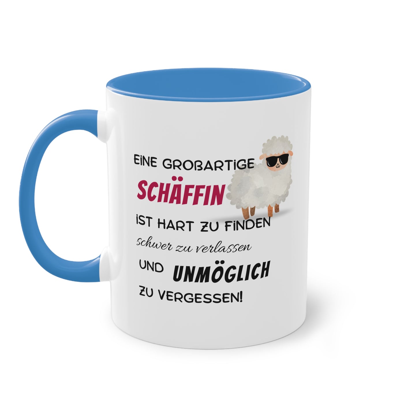 Eine großartige Schäffin ist hart zu finden, schwer zu verlassen und unmöglich zu vergessen - Zwei-Ton-Tasse