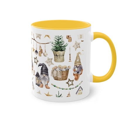 Weihnachtswichtel - Zwei-Ton-Kaffeetasse