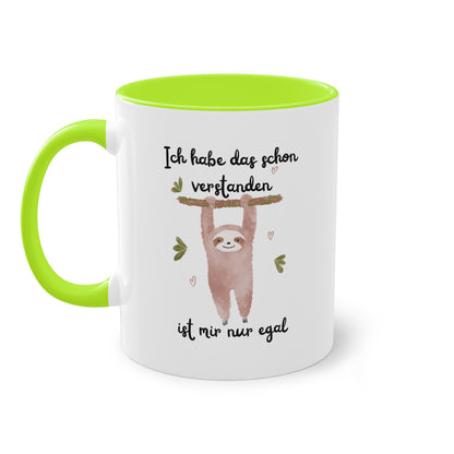 Ich habe das schon verstanden, ist mir nur egal - Zwei-Ton-Tasse