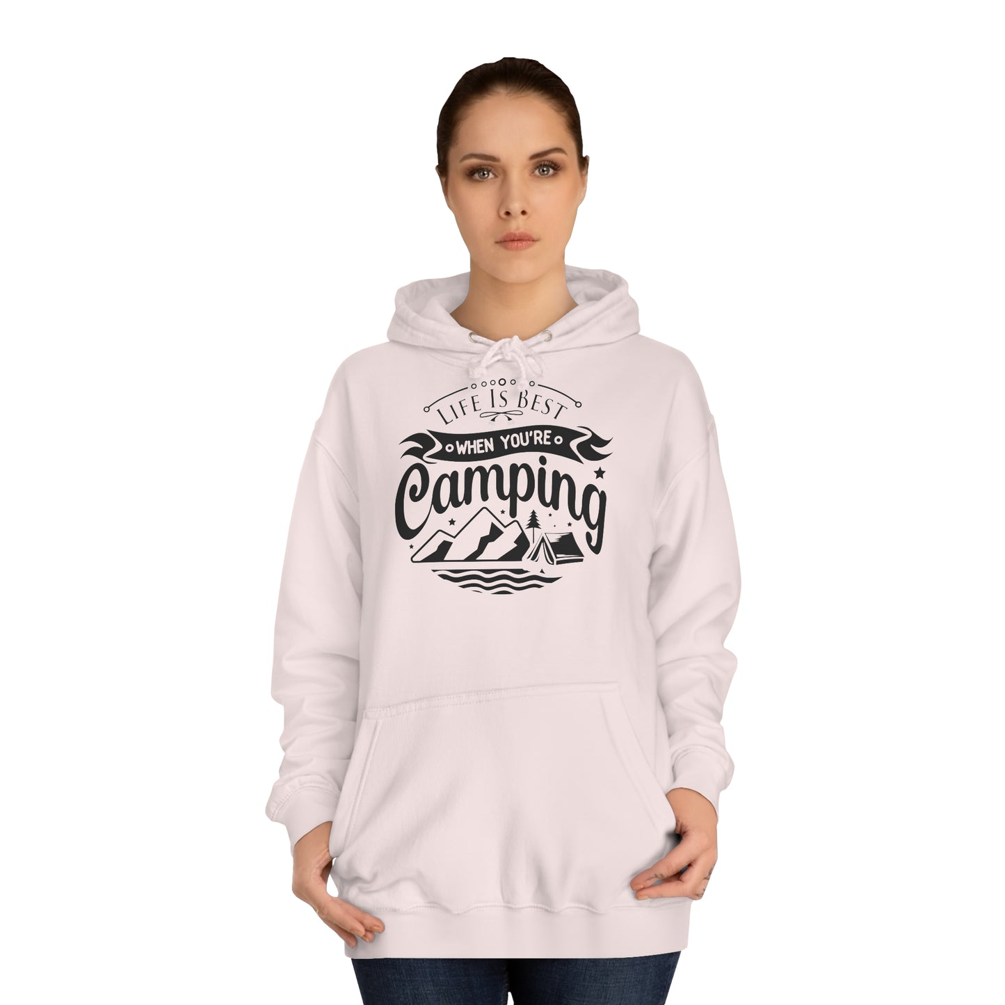 Unisex Hoodie - Life is best when you are camping (Das Leben ist besser wenn Du zeltest)