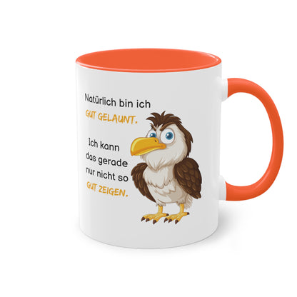 Natürlich bin ich gut gelaunt - Zwei-Ton-Kaffeetasse