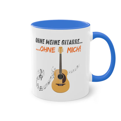 Ohne meine Gitarre...Ohne mich...! - Zwei-Ton-Kaffeetasse