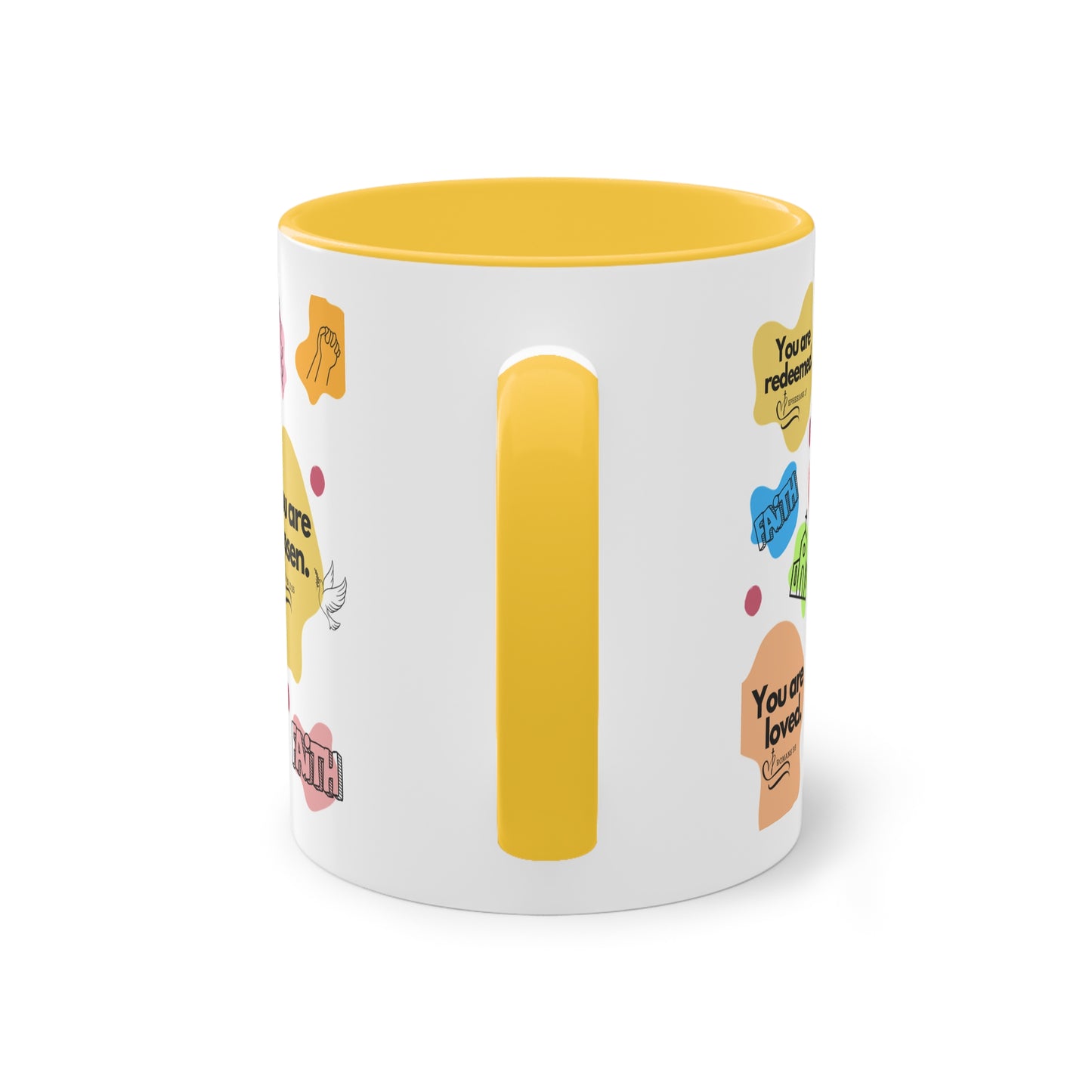 Bibelverse - Zwei-Ton-Kaffeetasse