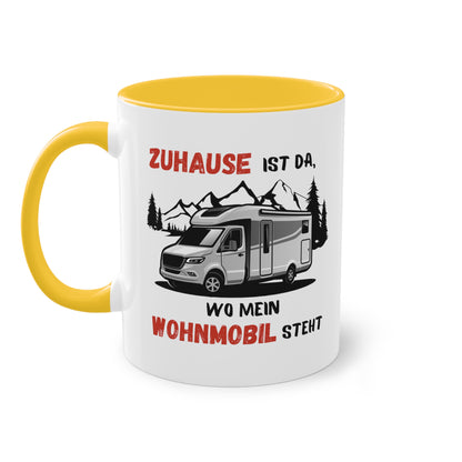 Zuhause ist da, wo mein Wohnmobil steht - Zwei-Ton-Kaffeetasse