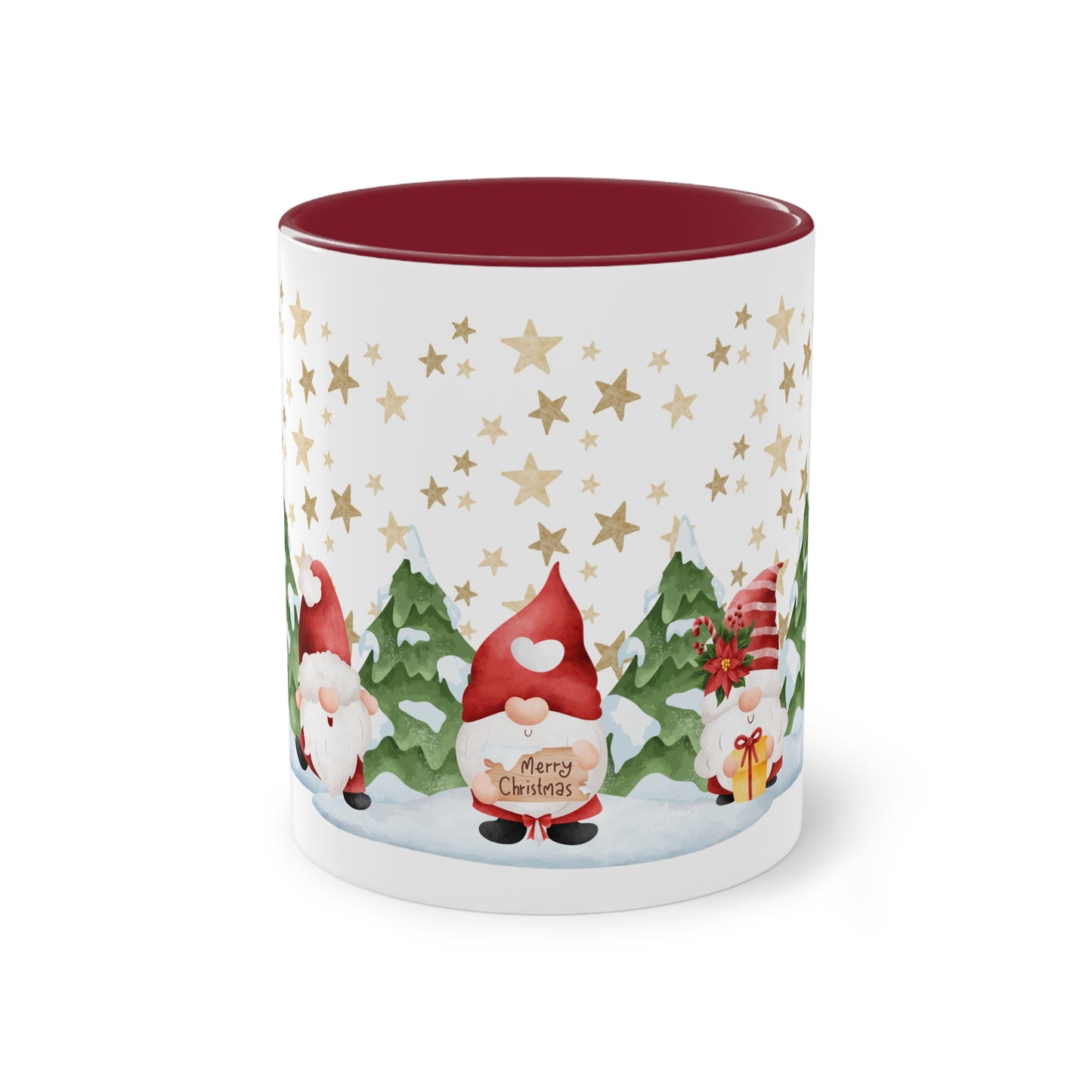 Wichtel, merry Christmas! - Zwei-Ton-Kaffeetasse