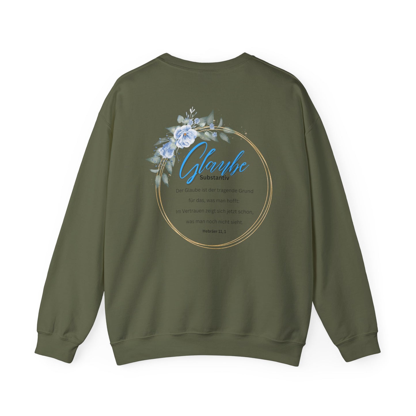 Glaube Substantiv (blau) - Sweatshirt