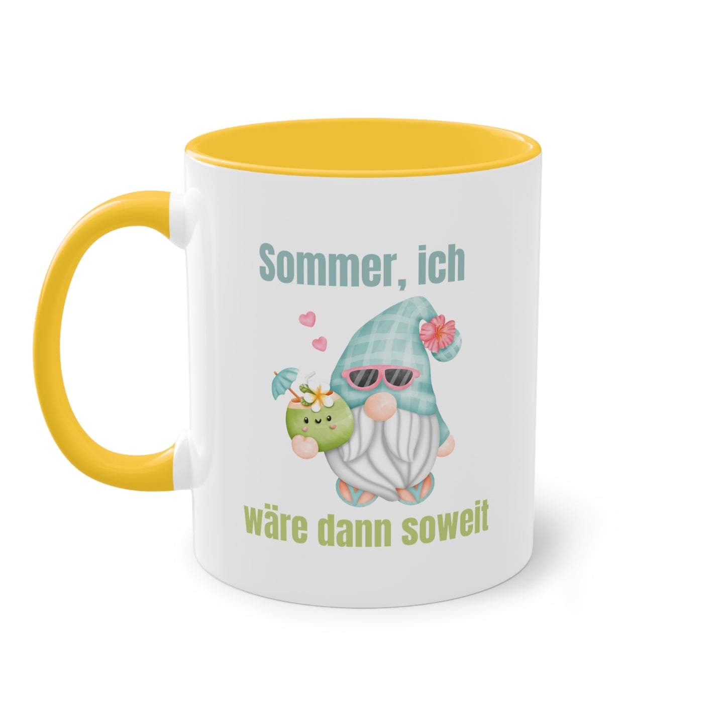 Sommer ich wäre dann soweit - Zwei-Ton-Kaffeetasse