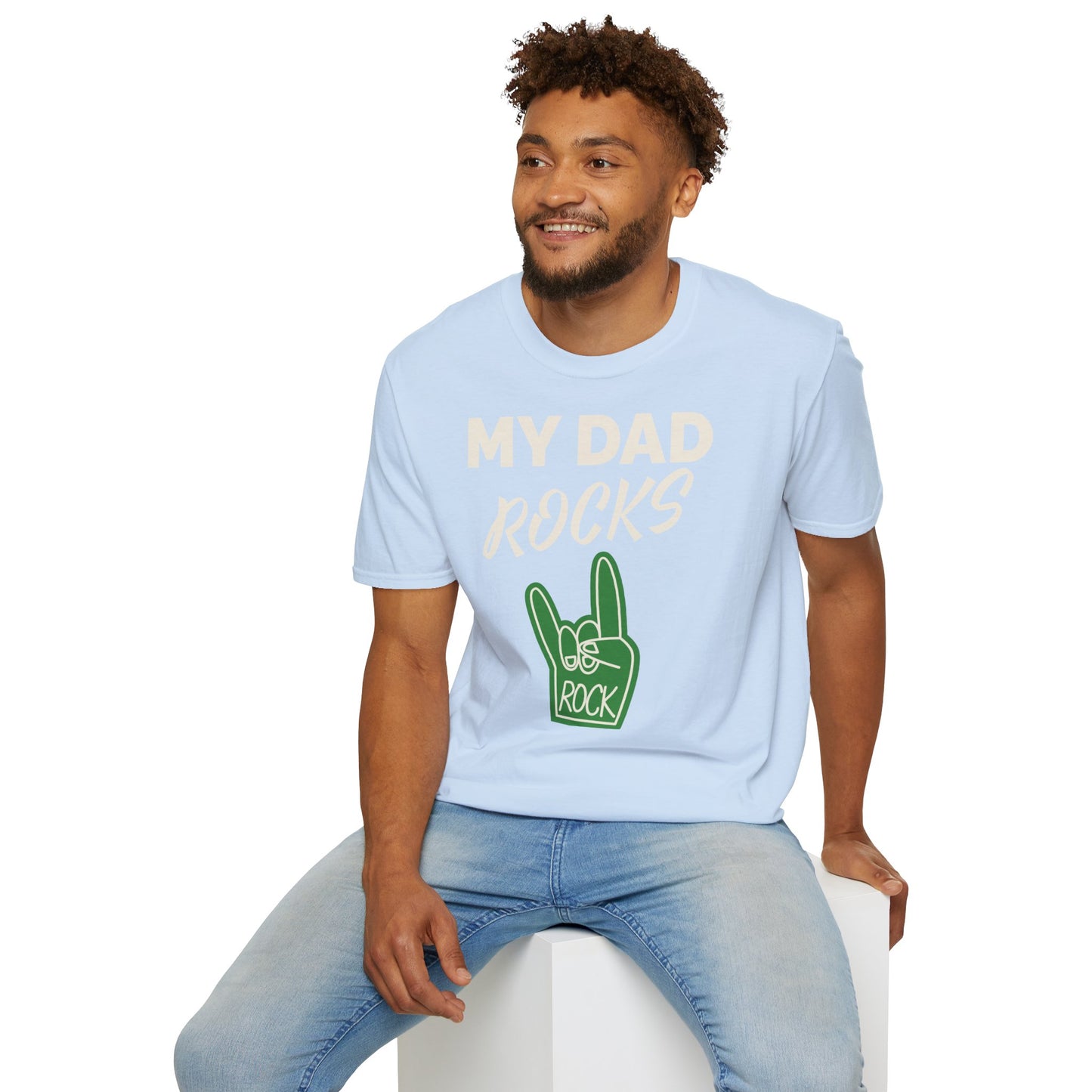 My Dad rocks - Unisex Softstyle T-Shirt