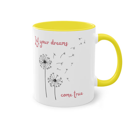 Let your dreams come true - Zwei-Ton-Kaffeetasse