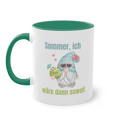 Sommer ich wäre dann soweit - Zwei-Ton-Kaffeetasse