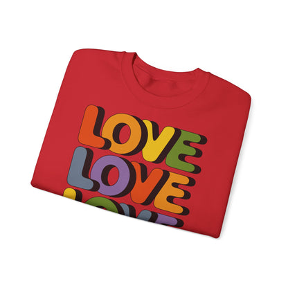 Unisex Sweatshirt - LOVE LOVE LOVE