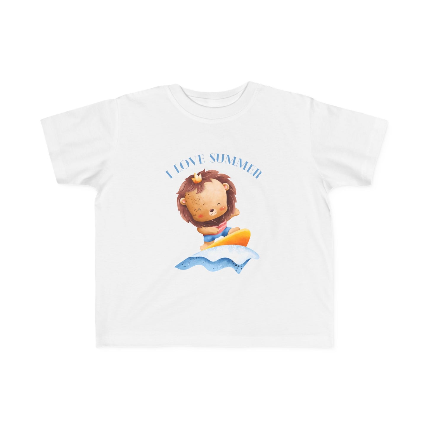 I love summer (Ich liebe den Sommer) - Kleinkind-T-Shirt aus Feinjersey