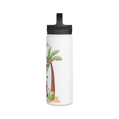 So schmeckt der Sommer -  Edelstahl-Wasserflasche mit Griffdeckel