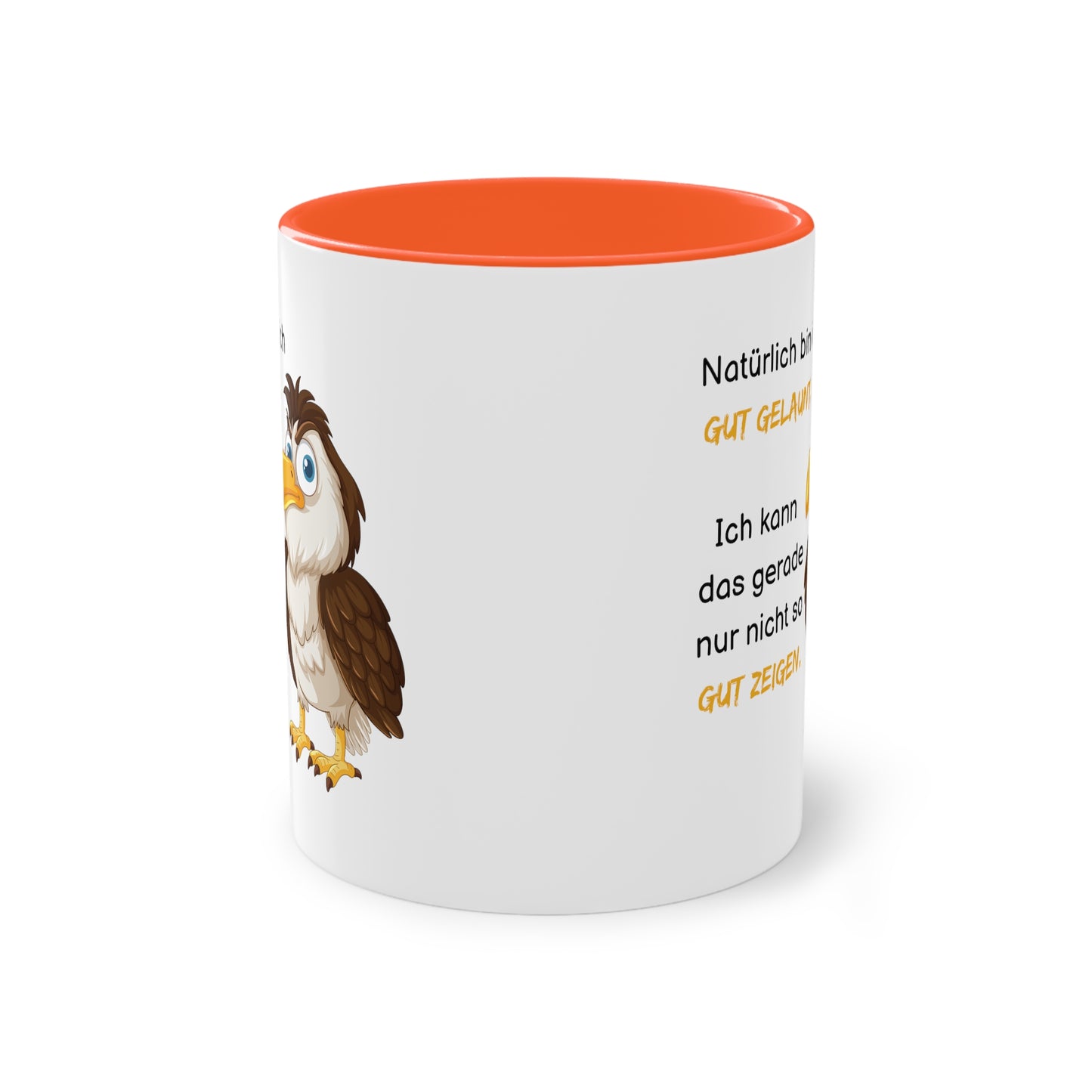 Natürlich bin ich gut gelaunt - Zwei-Ton-Kaffeetasse