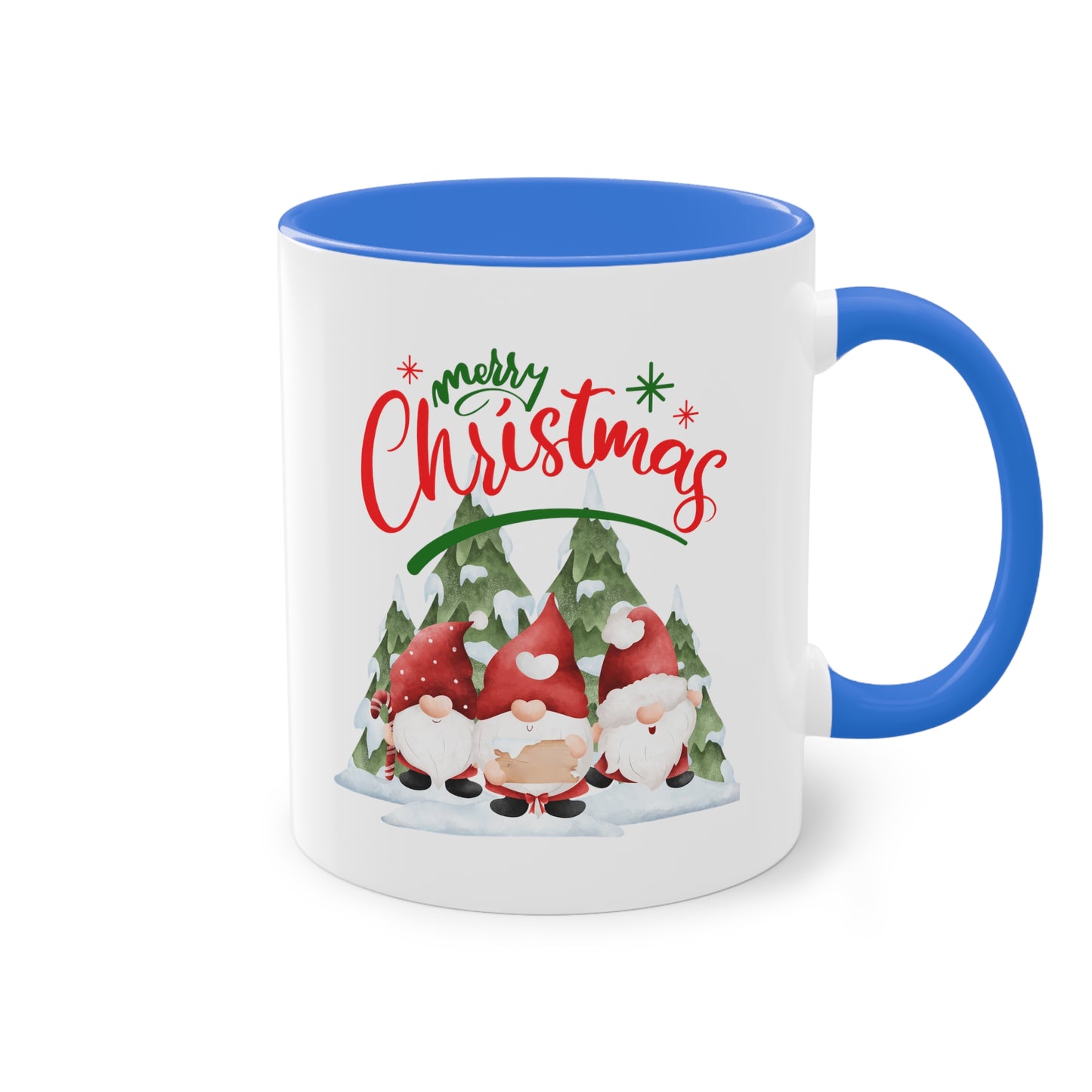 Wichtel Merry Christmas - Zwei-Ton-Kaffeetasse