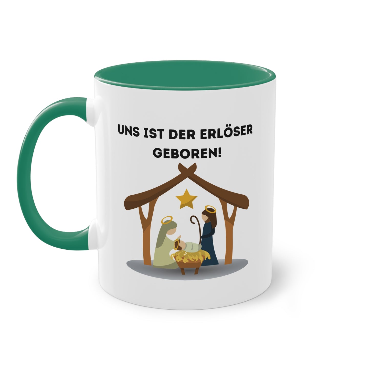 Uns ist der Erlöser geboren! - Zwei-Ton-Tasse